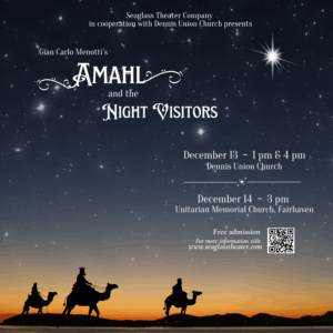 three wise men traveling under a night sky